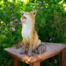 Sitting Fox Garden Ornament