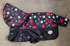 80GM TURNOUT RUG MINI/SHETLAND PONY WATERPROOF NEW BLUE STAR  3'0" - 4'6"