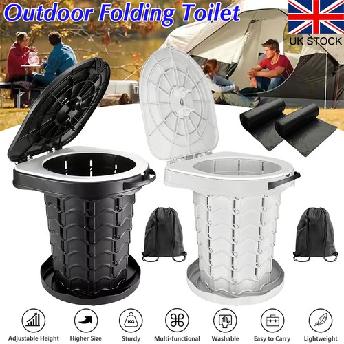Folding camping toilet - folding,