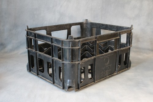 Dairy crest milk bottle - dairy, crate