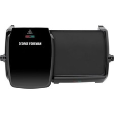 George Foreman 23450 Grill & Griddle Health Grill Black