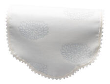 Duck Egg Water Lily Cream Chair Back Braided Floral Furniture Cover Antimacassar