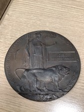 WW1 DEATH PENNY Plaque medal