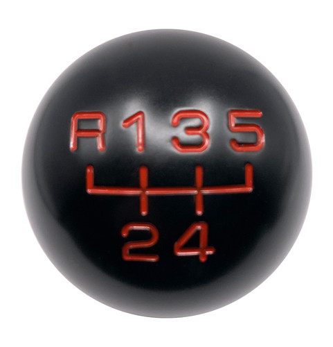 Black round gear shift knob - round,