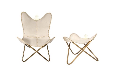 Butterfly chair footstool - chair, &