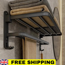 Double Tier Towel Rail Holder
