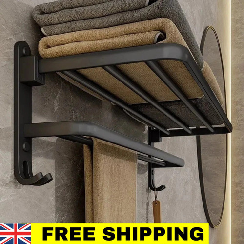 Double tier towel rail - tier, holder