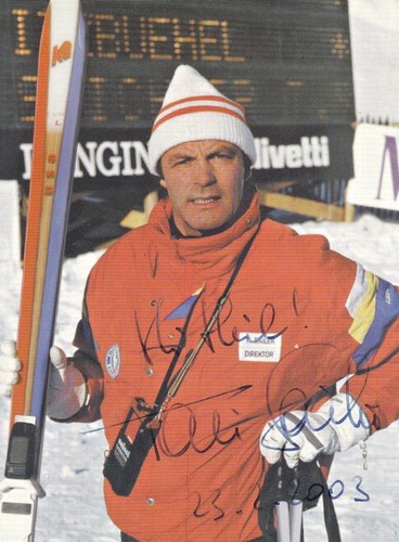 Alpine ski autograph toni - autograph, |