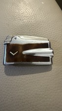 Vintage Ronson Varaflame Lighter,Brown Lacquer , Gas Lighter,England,Working