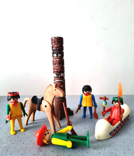 Vintage playmobil native 70s - native,