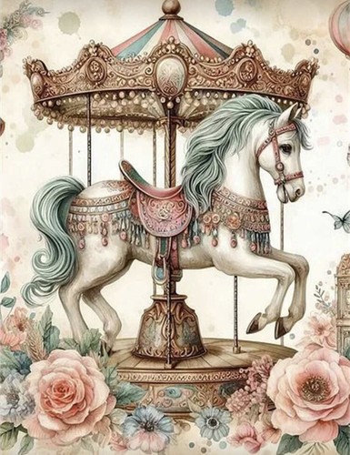 Carousel merry round - carousel,