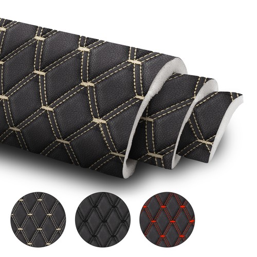 Double quilted vinyl faux - vinyl,