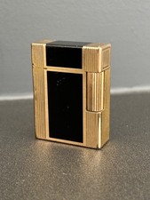 St Dupont Lighter - Vintage - Laque de Chine - Black/Gold