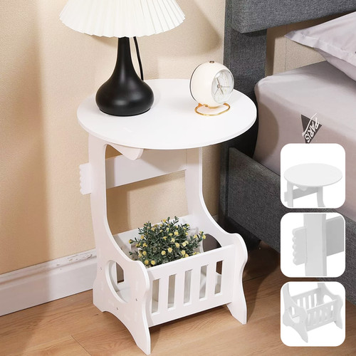 White tea coffee small table - white,
