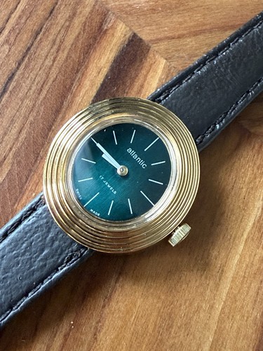 Rare vintage atlantic watch - atlantic, watch,17