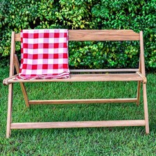 Teak  Folding Bench seat Space