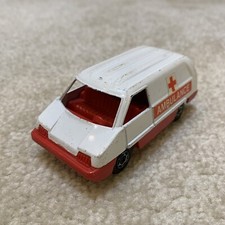 Corgi Cubs Ambulance Truck 4" Toy Car Vehicle Diecast Red White Vintage