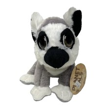 Planet Pals Ring Tailed Lemur Plush Stuffed Animal Toy With Tags Gray & White