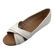 Faith Womens White Faux