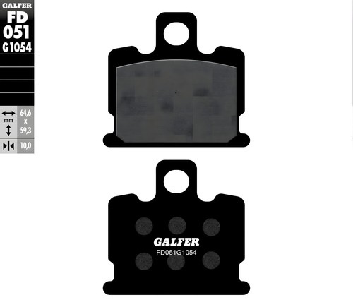 Brake pads galfer fd051g1054 - brake,