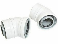 Ideal Boiler Flue Bends 45 degree Pair 203131