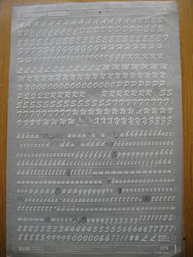 Letraset upper lower - x, upper/lower
