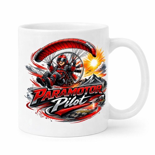 Paramotor pilot mug - mug, gift