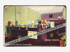 tin sign 1930s-40s Free lamps