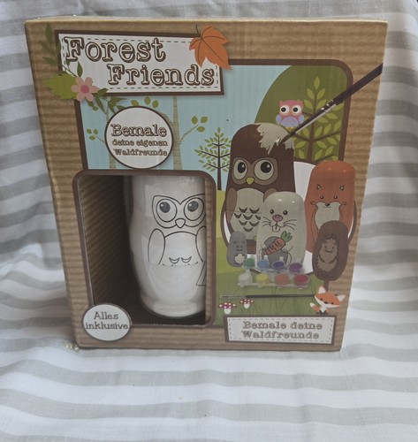Paint your own forest friends - paint,