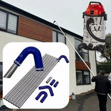 Gutter Vacuum Kit 7.5m Aluminium Poles 1500W Wet Dry Vacuum Cleaner Lightweight