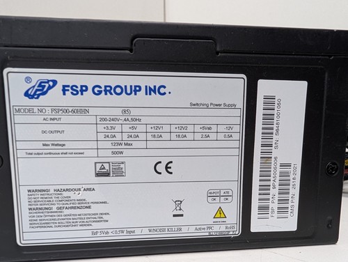 Fsp500 60hhn power supply psu - power,