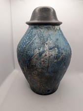 Large 23cm Rustic Blue Black