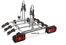 Bike Carrier Cycle Rack Titan 4 Plus 7PIN 75kg load Towbar Mounted with Tilting