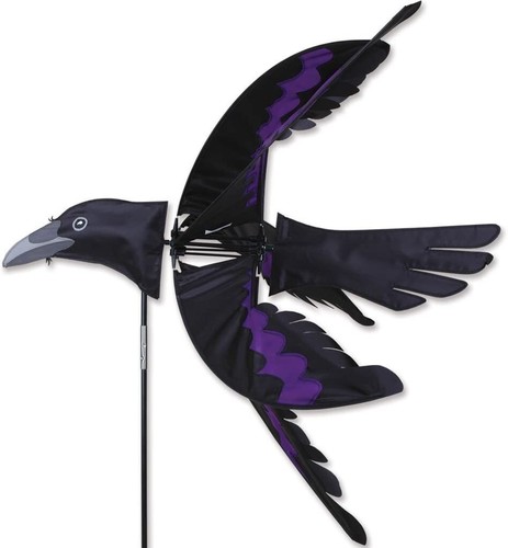 Flying raven whirligig - raven, wind