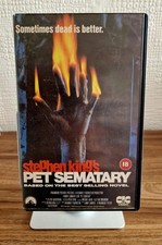 Pet Sematary 1989 Stephen King Original VHS Video Cassette - EX RENTAL BIG BOX