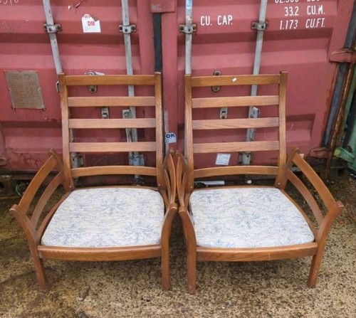 Pair ercol armchairs - pair,