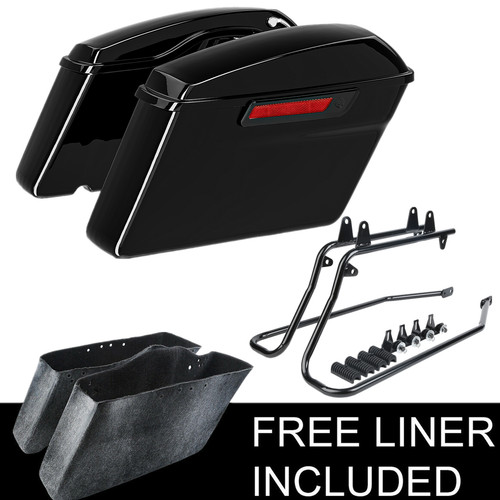 Hard saddlebags saddle bags - hard, w/