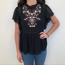 ZARA Tunic Top Medium Black