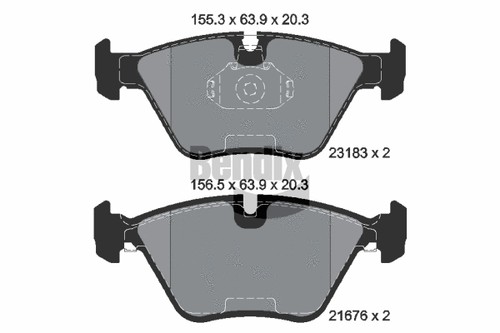 Front brake pad - brake, disc