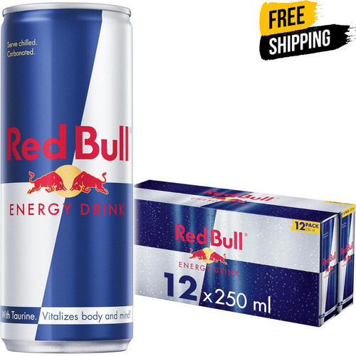 Red bull energy drink - red, ml