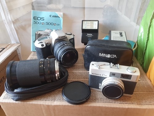 Camera bundle canon eos 500 - -,