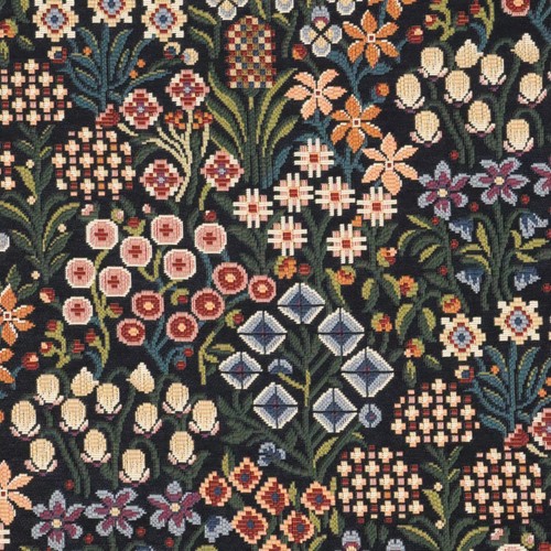 Antique floral tapestry - floral, fabric