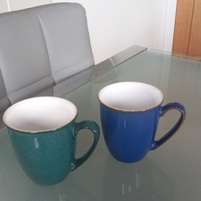 2 DENBY MUGS.IMPERIAL BLUE &