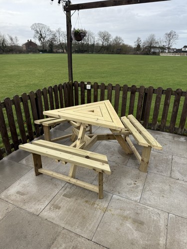 Wooden picnic bench table - wooden, bench/table