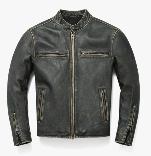 Cafe racer mens genuine sheep - cafe,