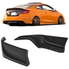 [SASA] Fit for 12-13 Honda Civic Si 2dr Coupe PU Rear Bumper Lip Spoiler Aprons