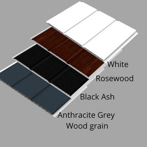 Hollow soffit board upvc - hollow, /
