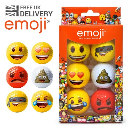 Emoji novelty golf balls - emoji,