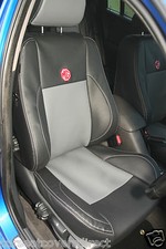ROVER 75 CAR SEAT COVERS Black and Grey Leatherette material - High Quality