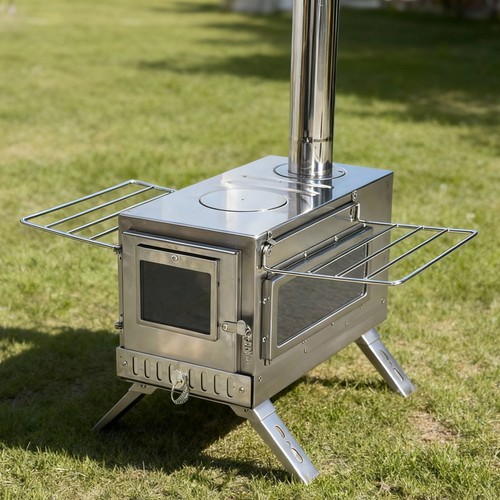 Wood burning stove large - burning,